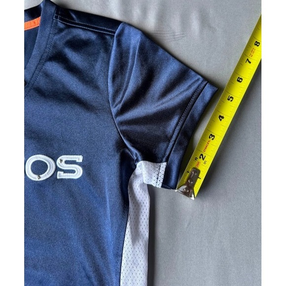 NFL Denver Broncos Jersey Shirt Womens Small Rhinestone Front Tie Short Sleeve - Picture 7 of 12